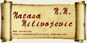 Nataša Milivojević vizit kartica